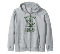 Parfois, j'existe Juste Un mème drôle de Raton Laveur Sweat à Capuche
