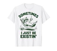 Parfois, j'existe Juste Un mème drôle de Raton Laveur T-Shirt