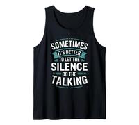 Parfois, le silence est meilleur design introverti Débardeur