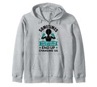 Parfois, Les Choses Que Nous ne Pouvons Pas Changer Le Cancer de l'ovaire Sarcelle Sweat à Capuche
