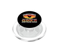 Parfois tu Dois dire Cluck it Funny Chicken Lover Farmer PopSockets PopGrip pour MagSafe