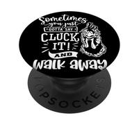 Parfois, Vous devez Juste dire Cluck It PopSockets PopGrip Adhésif