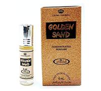 Parfum Al Rehab Attar Authentique Sans Alcool Halal 6 ml 100% Huile de Qualité Supérieure 6 ml x 6 PCS (Golden Sand)