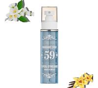 Parfum corporel en spray pour femme, longue durée - 100 ml - Brume corporelle fruitée pour cheveux et corps - Aérosol hydratant et hydrate la peau (bleu ciel)