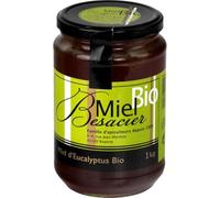 Parfum d’eucalyptus envoûtant, douceur florale - MIEL BESACIER Miel d’Eucalyptus Bio 1 kg, extrait à froid, non pasteurisé, terroir français - Lot de 2