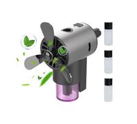 Parfum D'Ambiance Pour Voiture - Diffuseur de Parfum Rotatif pour Prise Auto avec Design Avion - Purificateur d'Air Longue Durée avec 3 Modes de Diffusion pour Berline Caravane Camping-Car
