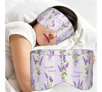 Parfum de lavande de saison, charmant, Masque de sommeil pour la maison, les voyages et le travail posté, couvrant entièrement les yeux et bloquant la lumière