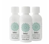 Parfum de Linge Musc Blanc - Lot de 3 x 150ml - Booster de Senteur pour Machine à Laver - Fraîcheur Intense Longue Durée - Compatible Lessive Adoucissant - Pour Vêtements, Linge de Maison, Rideaux