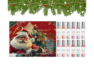 Parfum de Noël - Lot de 12 parfums longue durée, coffret cadeau élégant, mini parfums portables pour femme, épouse, petite amie | Collection d'arômes sophistiquée pour le pendule Rencontres Soirée |