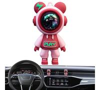 Parfum de voiture astronaute - 7 x 3 cm Clip désodorisant de voiture en PVC, accessoire décoratif créatif | Parfait pour la décoration de la sortie d'air du tableau de bord, cadeau pour parfum de