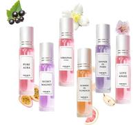 Parfum Eclat De Femme,Parfum Pheromone Pour Femme,Huile Parfumée Corps,Roll on Parfums Aux Phéromones Pour Femmes,Eau De Toilette,Parfums Aux Phéromones Pour Attirer Les Hommes (6PC)