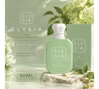 Parfum Elysia 50ml Crème glacée à la pistache de Fragrance World, cadeau pour les vacances, la fête des mères, l'anniversaire Verre