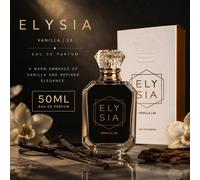 Parfum Elysia 50ml de Fragrance World, cadeau pour les vacances, la fête des mères, anniversaire heureux Verre