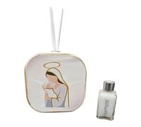 Parfum en simili cuir sacré famille avec détails en or dans une boîte cadeau. Bonbonnière de mariage, baptême, communion, confirmation, remise de diplôme, anniversaires et cadeaux utiles (maternité 3)