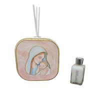 Parfum en simili cuir sacré famille avec détails en or dans une boîte cadeau. Bonbonnière de mariage, baptême, communion, confirmation, remise de diplôme, anniversaires et cadeaux utiles (maternité)