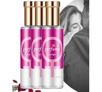 Parfum feromone pour homme,2025 Eau de Parfum Homme pour Attirer Femme,parfums pheromone pour homme attire femme,pheromone parfum homme,phéromones,Coffret parfum (rose-3PC)
