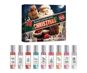 Parfum liquide avec calendrier du compte à rebours,Parfum liquide pour femme compte à rebours de Noël | Parfum de l'Avent de Noël pour femmes Calendrier 9 jours | Un parfum léger