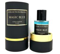 Parfum MAGIC BLUE Collection Privée Nouvelle Edition (Gold Edition), Idée Cadeau, un parfum longue durée et unisexe de 50 ml, fabriqué en France (MAGIC BLUE)