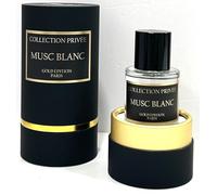 Parfum MUSC BLANC Collection Privée Nouvelle Edition (Gold Edition), Idée Cadeau, un parfum longue durée et unisexe de 50 ml, fabriqué en France (MUSC BLANC)