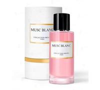 Parfum MUSC BLANC - EXTRAIT DE PARFUM 50 ML - Senteur MUSK TAHARA - IDÉE CADEAU ÉLÉGANT Homme & Femme - Collection Privée Paris - Fragrance boisée longue durée 50ml