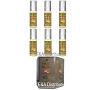 Parfum Musc Oriental - Al Rehab - Golden - 6 Ml - Lot De 6 - Notes De Oud Et Ambre