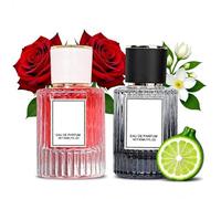 Parfum Pheromone pour Femme - 2 Pièce Parfum Homme et Femme,Brume Parfumée,Perfume Phéromones Pour Noel,Valentin Saint,Parfume D'huile De Phéromones Longue Durée,Huile Parfumée Corps,30ml