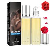 Parfum pheromone pour homme,Parfum Alpha Pheromone,pheromone parfums homme,Eau de Parfume,Parfume Roller Ball pour homme et femme, parfum universel sexy pour rencontres, parfums durable (10ML, 2PC)
