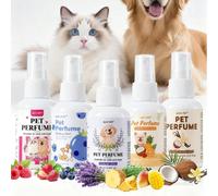 Parfum pour animaux de compagnie pour chiens et chats - 60 ml | Choix de 5 parfums de longue durée | Formule approuvée par les vétérinaires | Baie douce, lavande et noix de coco vanille Parfum de lava