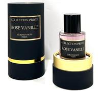 Parfum ROSE VANILLE Collection Privée Nouvelle Edition (Gold Edition), Idée Cadeau, un parfum longue durée et unisexe de 50 ml, fabriqué en France (ROSE VANILLE)