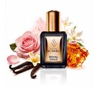 Parfum Royal Gold - Élixir 5ml - Extrait Huile Concentrée - Fragrance Mixte - Rose Vanille Jasmin & Ambre Miel - sans Alcool