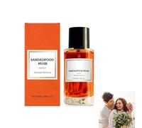 Parfum santal musqué, huile parfumée au bois de santal, vaporisateur de parfum longue tenue, parfum élégant toute la journée aux notes boisées et ambrées,usage quotidien pour tous types de peau (1PC)