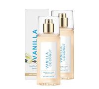 Parfum vanille et coco pour cheveux et corps, 100 ml, parfum léger à l'huile de jojoba, nourrissant et hydratant, durable et non adhésif, pour femme (100 ml, 2 pièces)