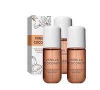 Parfum vanille-noix de coco pour corps et cheveux en spray 50 ml - Parfum longue durée, nourrissant et rafraîchissant pour femme, taille de voyage (A, 3 pièces)