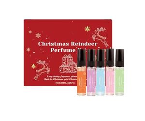 Parfumé - 5 Ml X 5 Avec des Rennes de Noël, Avec | Parfum Naturel Longue Durée Pour Homme Bain Quotidien Travail Cheveux Peau Plage Sortir ensemble Fêtes Amélioration