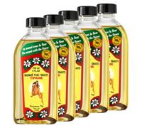 Parfumerie TIKI Tipanie Tahiti Monoi 120ml - Huile Corps Cheveux Hydratante Nourrissante Massage Soin Naturel - Parfum Frangipanier - Fabrique a Tahiti (Lot de 5)