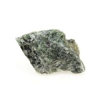 Pargasite Chromifère & Rubis. 41.7 Cts. Vieille-Brioude, Haute-Loire, France.