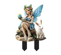 Pari de jardin acrylique pour Pâques | Stakes de jardin de fées de Pâques - Décoration décorative de jardin de Pâques, décoration de festival de terre imperméable, insert de paysage de jardin P