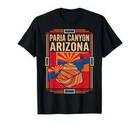 Paria Canyon Drapeau Arizona Formations en grès Art rétro T-Shirt