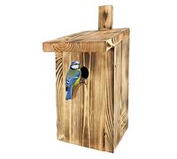 LEVIATAN Nichoir Paridae Tit Nature pour Grandes Mésanges 33 mm Bois Solide Je Visse Nichoirs pour Oiseaux - Nichoir pour Mésanges, Nichoir pour Oiseaux, Prêt à l'emploi, Aucun Assemblage requis