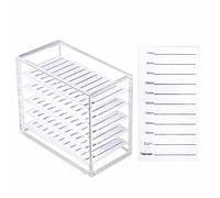 Parieo Boîte de rangement en acrylique pour extensions de cils 5 couches