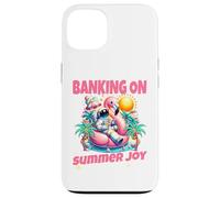 Parier sur la Joie d'Été Astronaute Flamant Design Coque pour iPhone 13