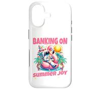 Parier sur la Joie d'Été Astronaute Flamant Design Coque pour iPhone 17