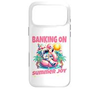 Parier sur la Joie d'Été Astronaute Flamant Design Coque pour iPhone 17 Pro Max