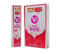 PARIMAL Sacred Scents Pure Rose Agarbatti | Boîte de bâtons d'encens Masala naturels roulés à la main | 6 paquets de 28 g dans une boîte | Produit de qualité d'exportation