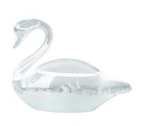 Parine de verre Péditeur, élégant Swan Glass de tempête Météo Baromètre décoratif Baromètre météo Station la Saint-Valentin Cadeaux pour bureau décor bureau Préditeur