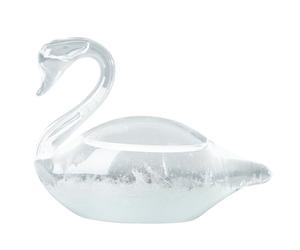 Parine de verre Péditeur, élégant Swan Glass de tempête Météo Baromètre décoratif Baromètre météo Station la Saint-Valentin Cadeaux pour bureau décor bureau Préditeur