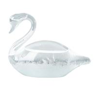 Parine de verre Péditeur, élégant Swan Glass de tempête Météo décoratif en verre cristal Baromètre météo Station de la Saint-Valentin Cadeaux pour le décor de bureau de bureau, Storm Cloud Weather Pr