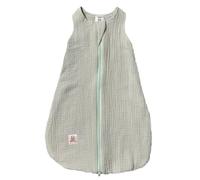 Parintha Gigoteuse Été Bébé 0,5 TOG 18 Mois - Mousseline de Coton Doublée Respirante - Conception Française - Turbulette Légère et Douce (Vert Pastel, 6-18 Mois H82)