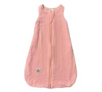 Parintha Gigoteuse Été Bébé 0,5 TOG 3 Mois - Mousseline de Coton Doublée Respirante - Conception Française - Turbulette Légère et Douce (Rose Pastel, 0-3 Mois H56)