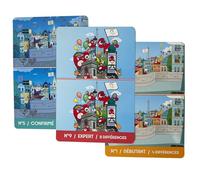 PARIS 2024 - CJO8200 Jeu Des Différences Mascottes X18 - Produit Officiel Sous Licence - Livre en Couleurs - Activités pour Enfants - Mémoire, Concentration et Raisonnement